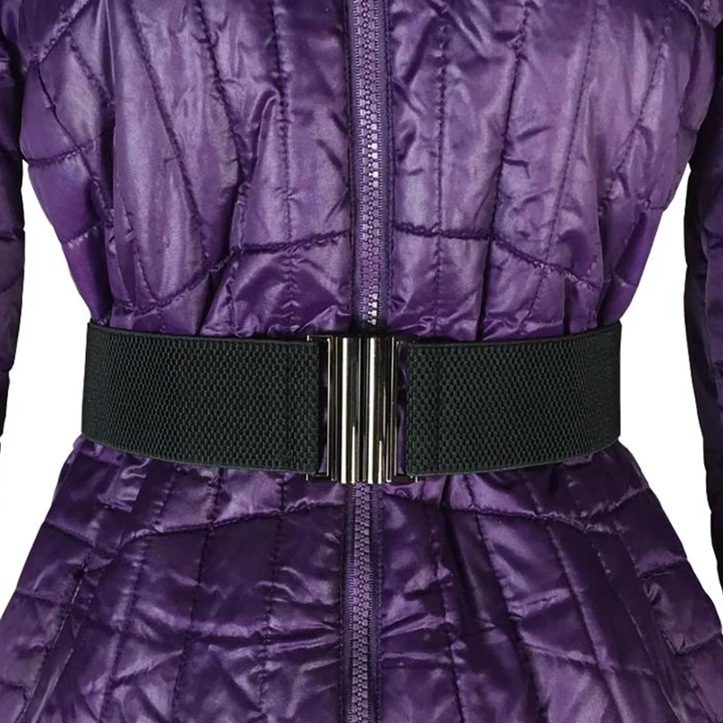 Бесплатная доставка Новый Модный женский широкий эластичный ремень кожаный пояс