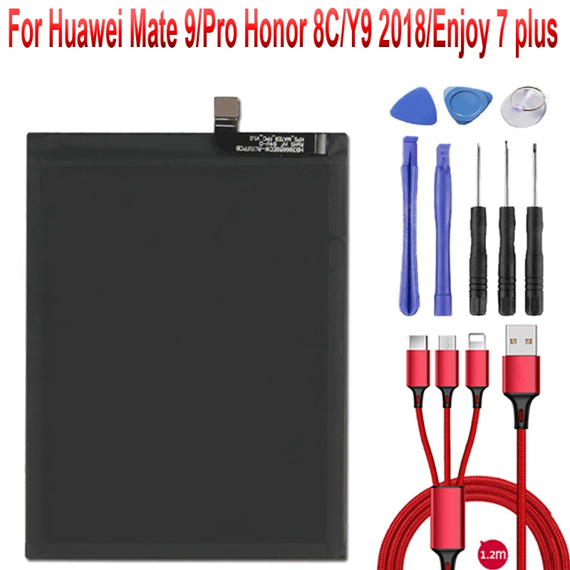 Аккумулятор HB396689ECW 4000 мАч для Huawei Mate 9 Y7 Prime 2017 Mate9 Pro Honor 8C Y9 2018 версия Enjoy 7 plus + USB