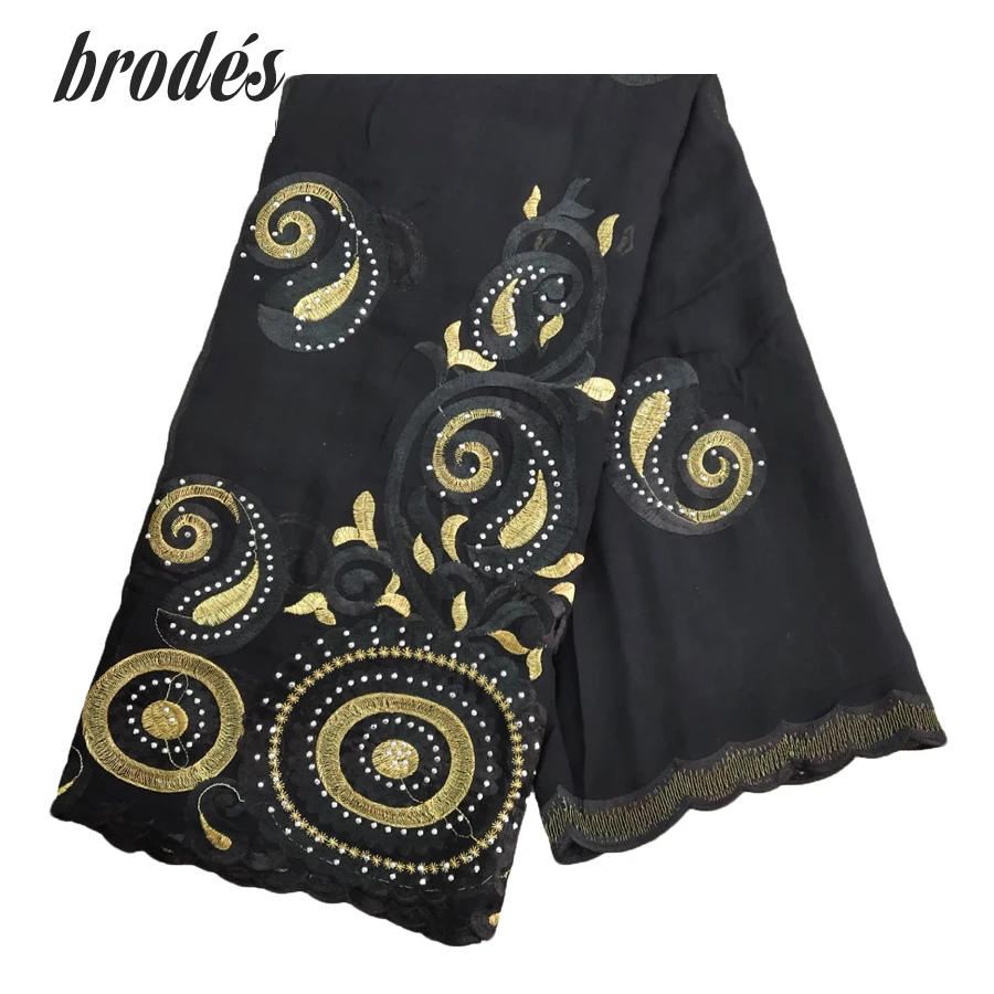 Африканский мусульманский шарф вышитый женский хлопковый красивый и