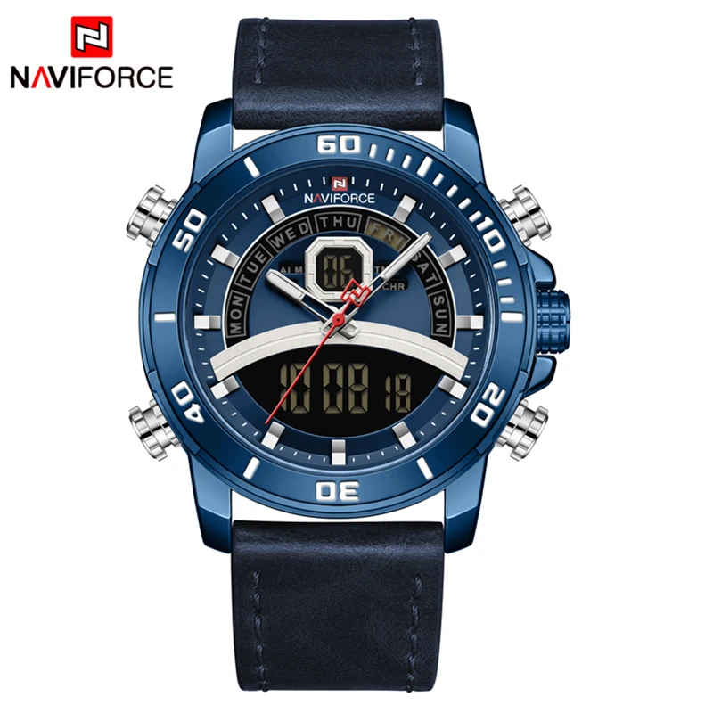Часы мужские Кварцевые водонепроницаемые с хронографом и отображением
