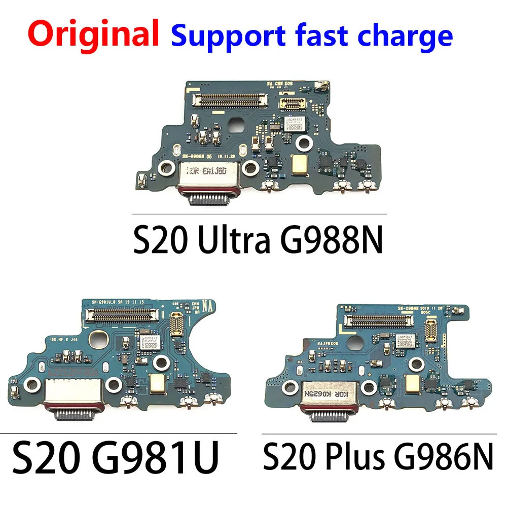 

20Pcs ，Original USB Charging Connector Board Flex For Samsung S20 Fe S10 Lite / S20 G981B / S20 Plus Ultra G988B / A20 A205U