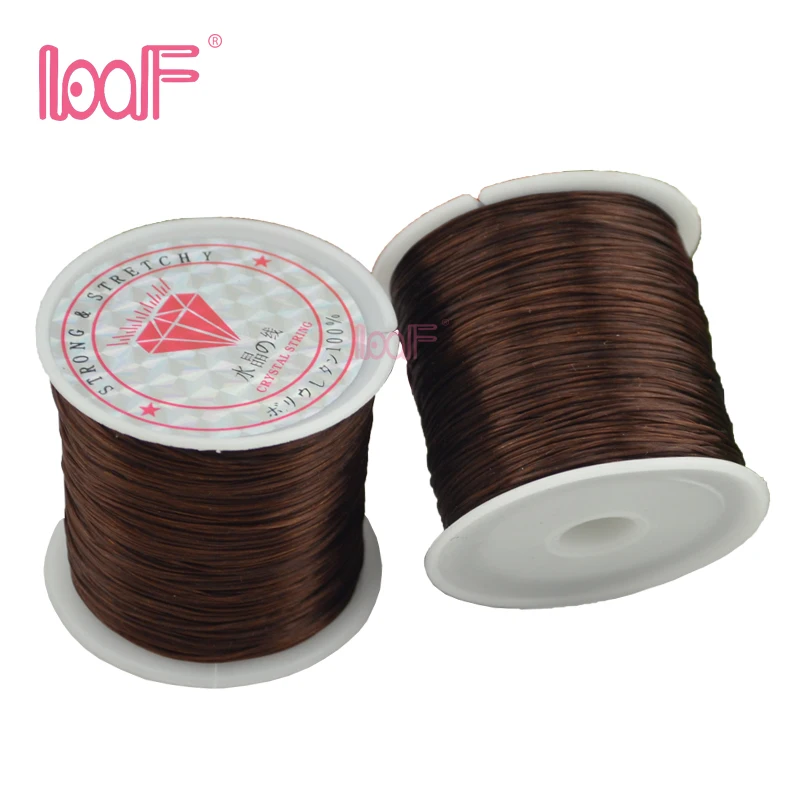 Эластичная нить для бисероплетения LOOF 1 шт. 80 м/рулон 0 8 мм эластичная инструмент