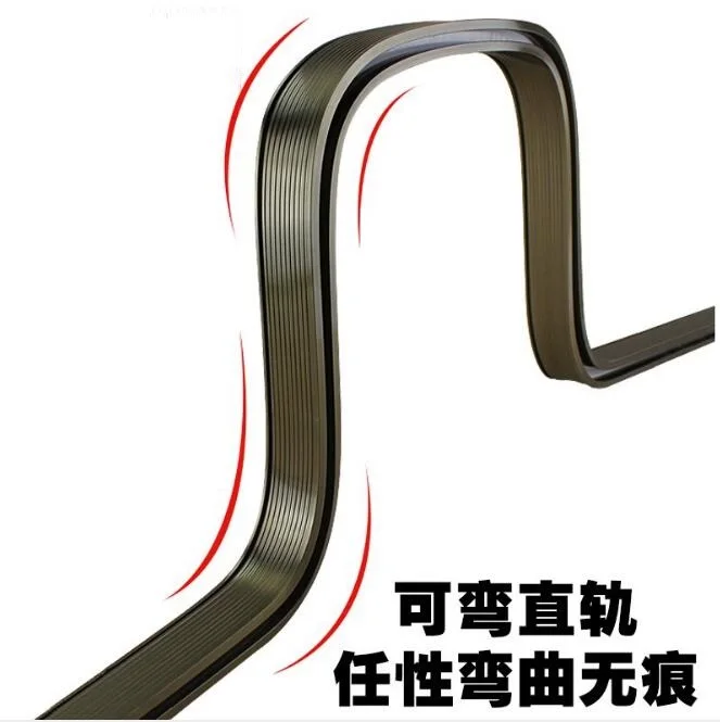 Высокое качество прямой/bay окно гибкий Изогнутый Карниз для занавески