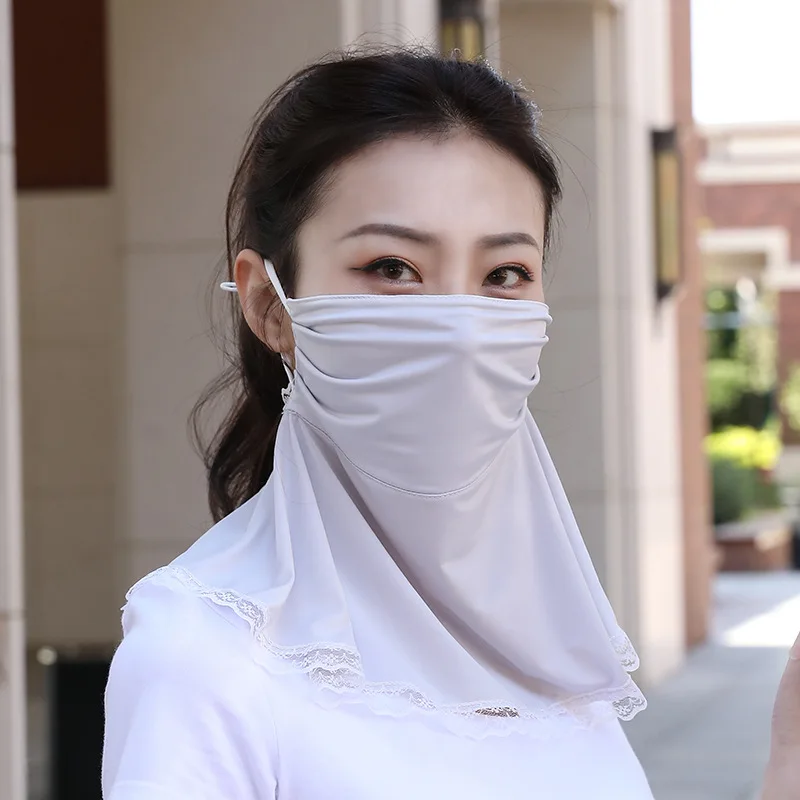 Летняя Новинка однотонный солнцезащитный ошейник для езды на открытом воздухе