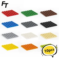 10pcs small particle 3958 6x6 building block bottom plate diy parts buildmoc compatible assembly particle creative gift toys