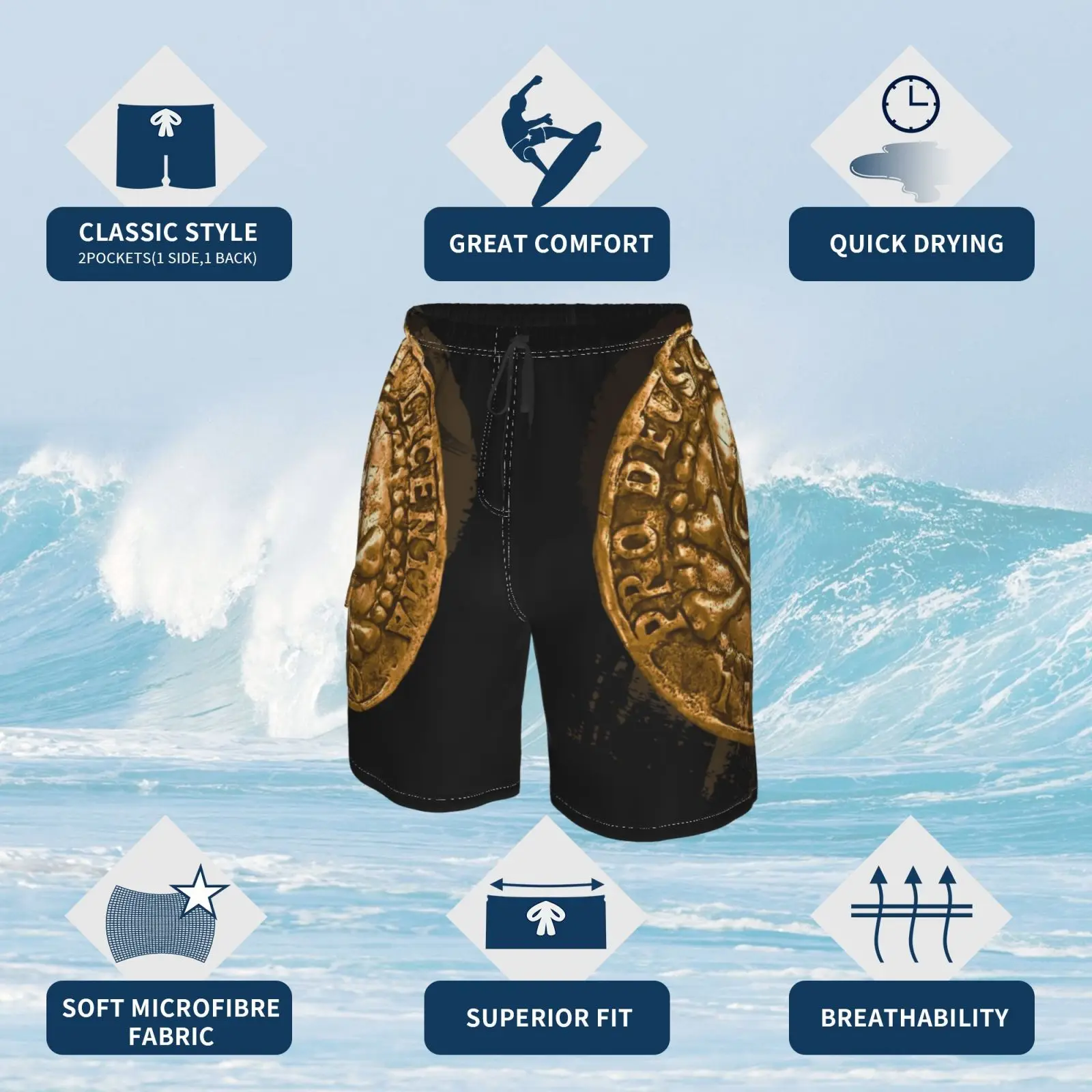 Пиратская валюта-неочаровательные пляжные шорты женская одежда для плавания