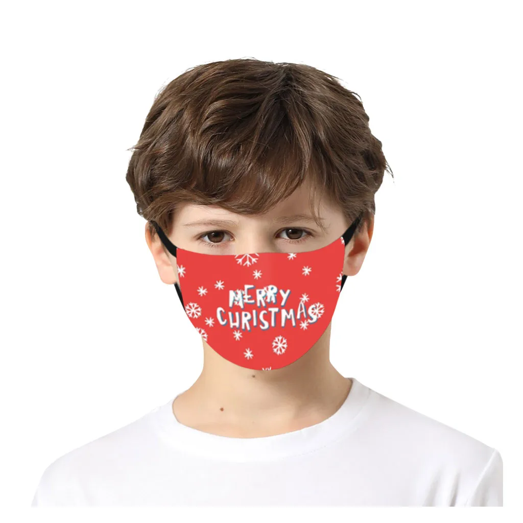 1 шт. детская Регулируемая Рождественская маска с мультяшным рисунком |