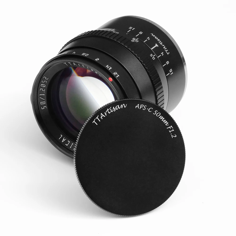 APS-C объектив TTartisan 50 мм F1.2 большой портретный Aputure для камер SONY E FUJI X Canon EOS M M4/3 mount |
