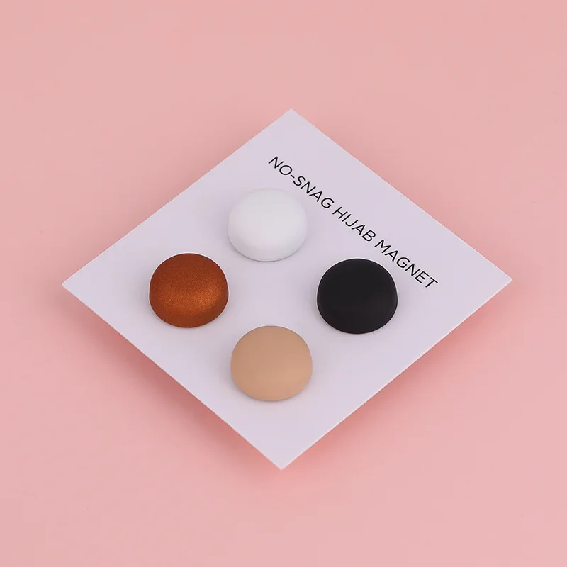 

Strong Metal Plating Magnetic Hijab Luxury Accessory No Hole Pins Brooches Magnet For Muslim Chiffon Scarf