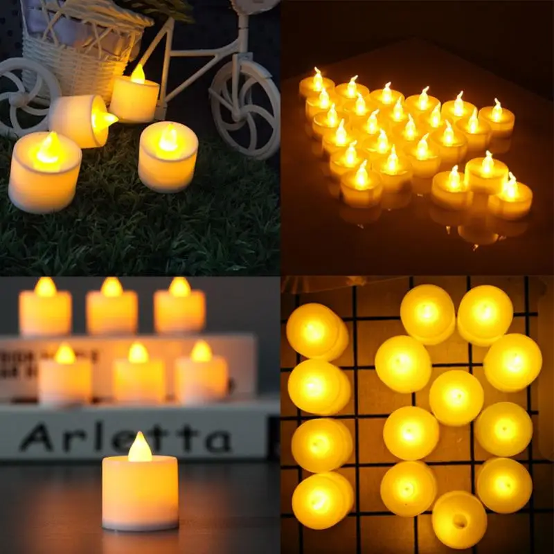 1pcs 6Color LED Candle Light Multicolor Lamp Simulation Color Flame Electronic for Wedding Home Birthday Party Decoration | Дом и сад
