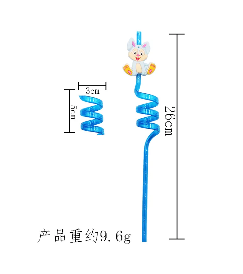 8 многоразовых пластиковых соломинок для животных курица овечка лошадь корова