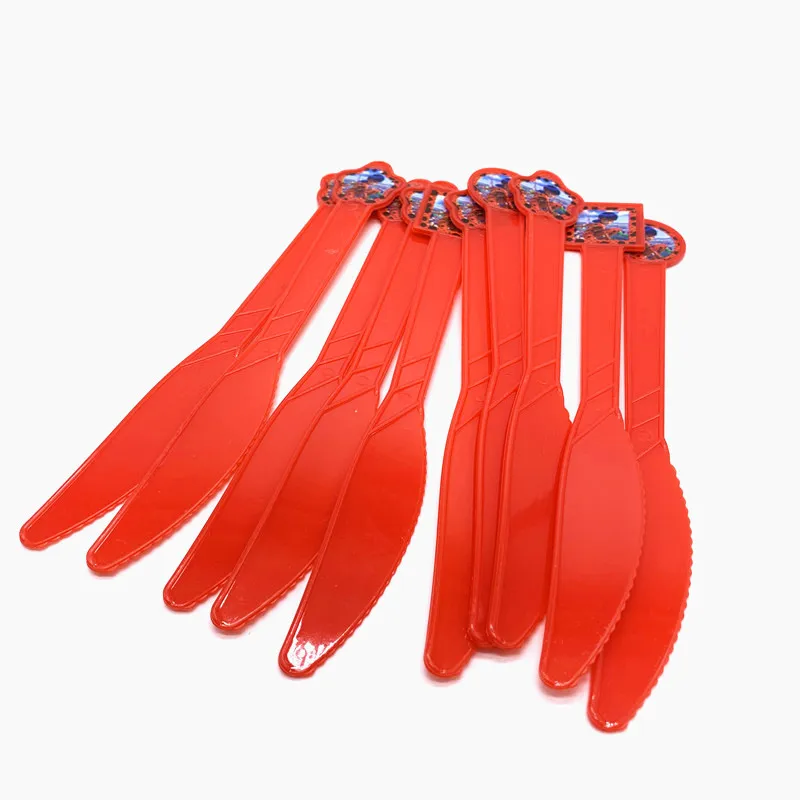 Knifes-10pcs 1,08*1,8 м мультяшная чудесная божья коровка, пластиковая скатерть для девочек, вечерние украшения для детей, украшения для дня рождения, 1 шт - Цвет: Knifes-10pcs