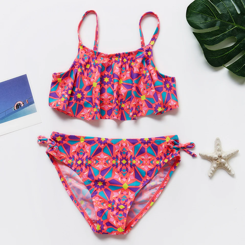 Купальный костюм для девочек-подростков 5-12 лет высококачественный купальный