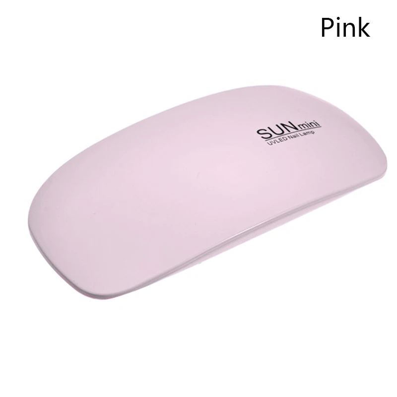 Pink 6 Вт складной портативный СВЕТОДИОДНЫЙ УФ лампа белый смешанный цвета USB кабель мини-лампа для ногтей для отверждения УФ-гель для ногтей Сушилка для ногтей DIY инструмент - Цвет: Pink