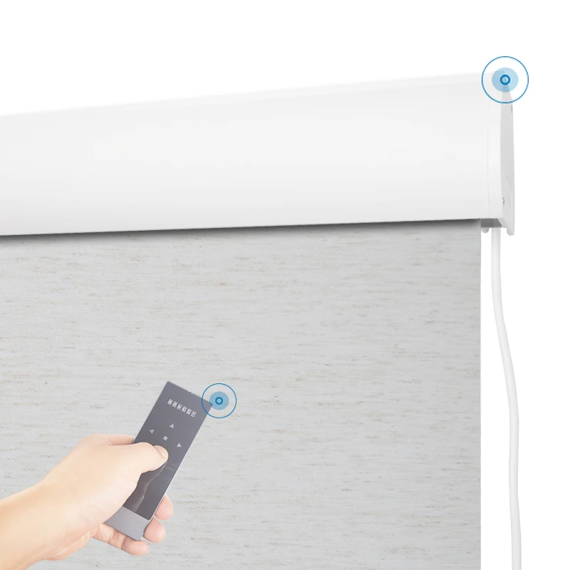 Рулонные жалюзи с электроприводом и пультом ДУ совместимы Google Alexa | Дом сад