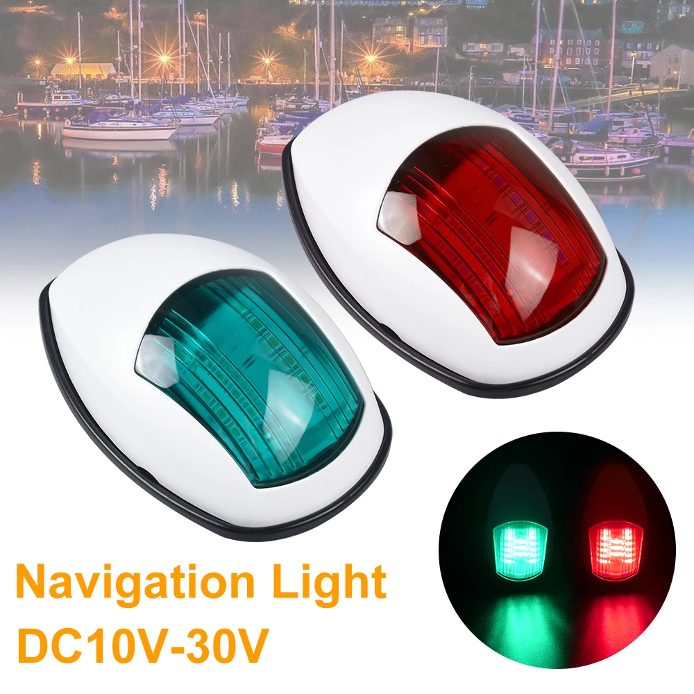 

DC12V LED Navigation Light Yacht Lamp Marine Signal Light Green Red Color