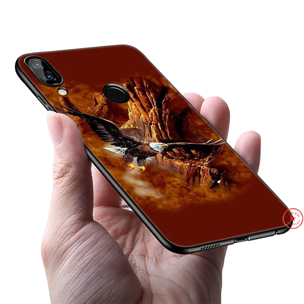 Animal Eagle Silicone Soft Case for Huawei Nova Smart 5 5T 5i 4E 4 3i 3 2i 2 Lite Mate 30 20 10 Pro |