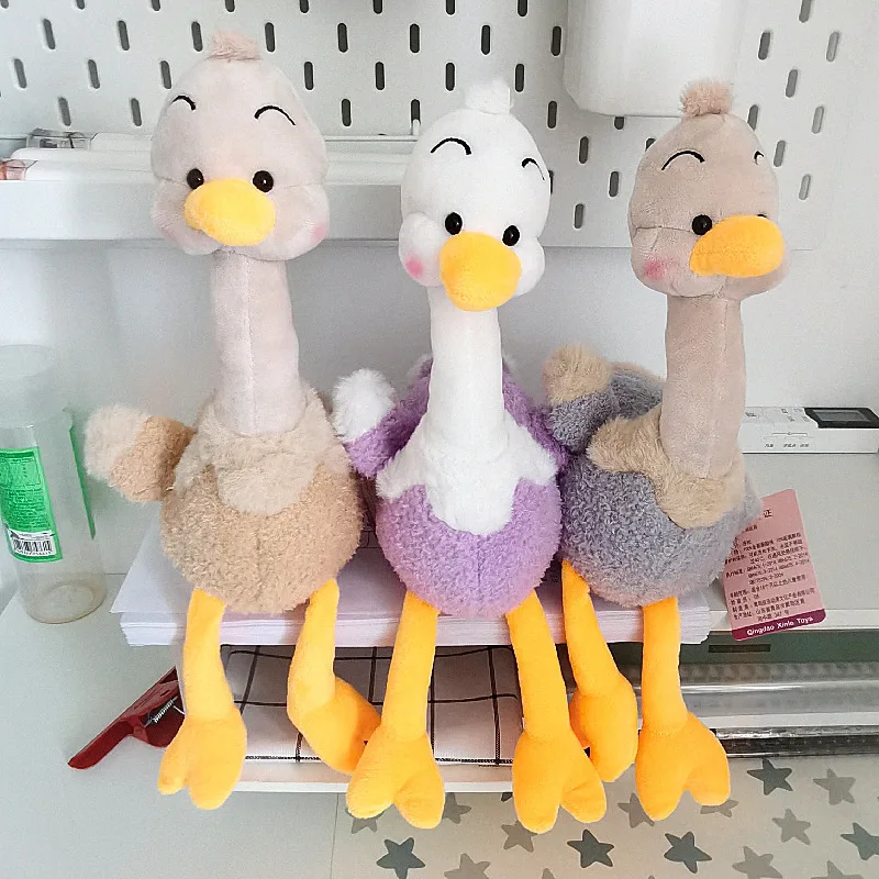 Игрушка плюшевая Страусиная детская милая мультяшная мягкая кукла украшение для