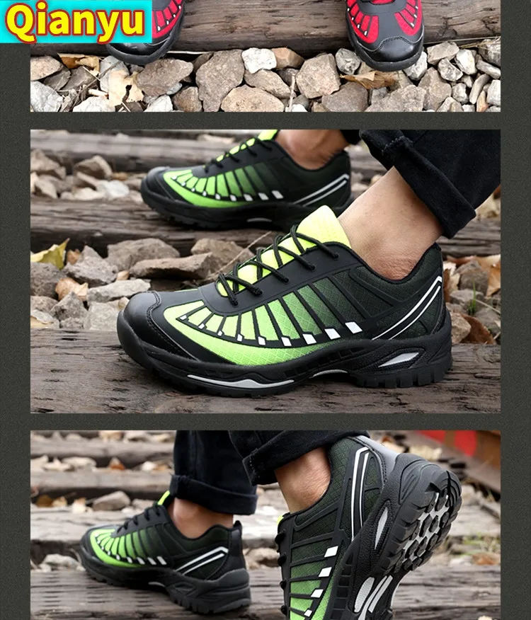 

Suitable for outdoor steel-toed anti-smashing and anti-piercing work shoes, men's work safety shoes