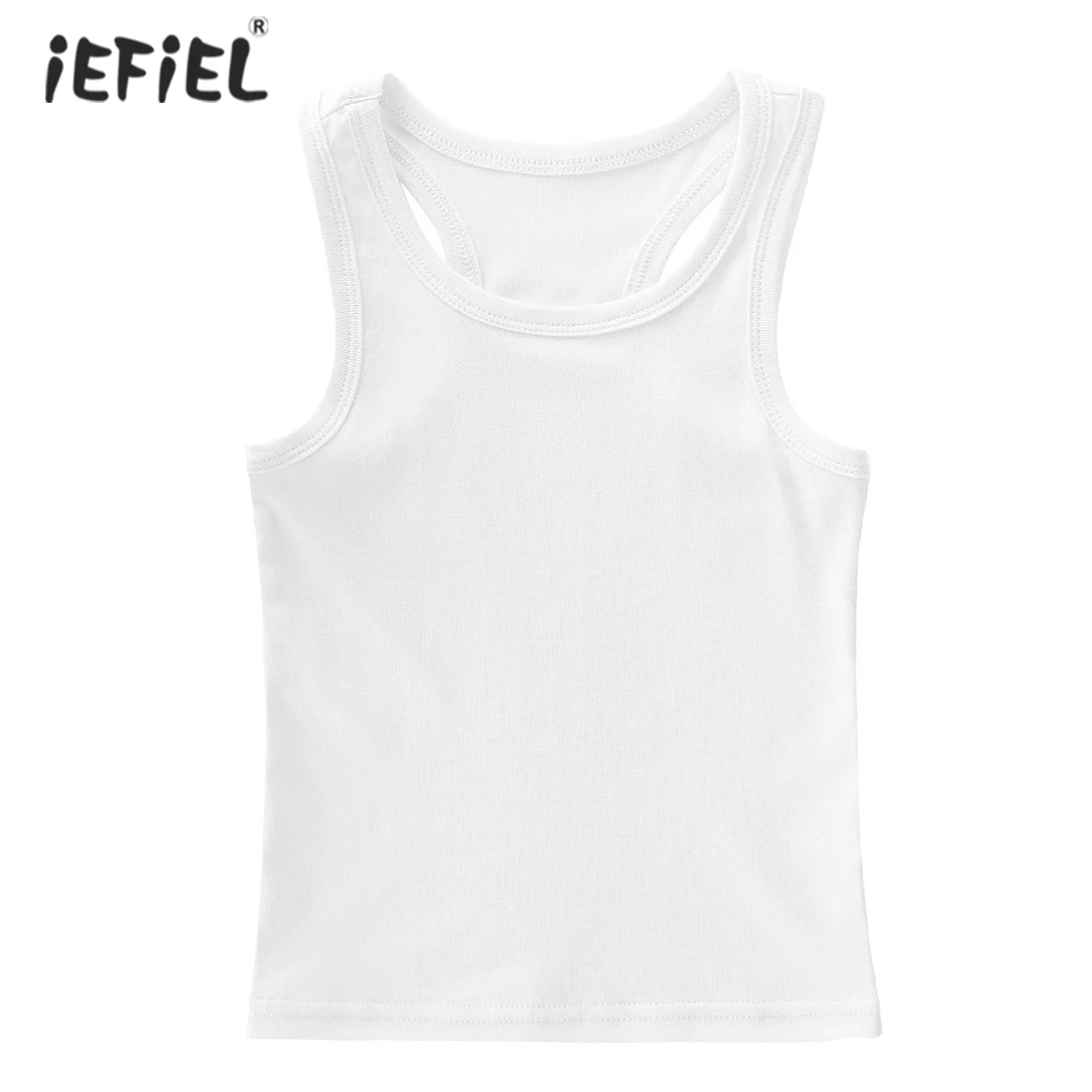 

Children Summer Cotton Tank Tops For Girls Sleeveless Vest Kids Undershirt Pure Color Soft Casual Sport Tanks Girls Underwear
