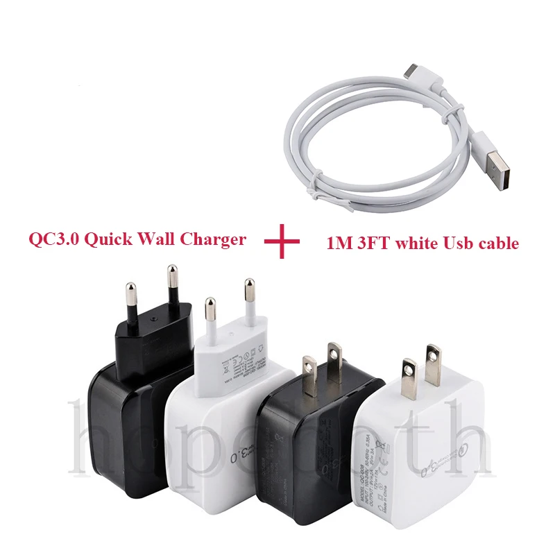 10pcs 18W Quick Charge 3.0 Fast Mobile Phone Charger EU/US Plug Wall USB Adapter for iPhone Samsung Xiaomi Huawei |