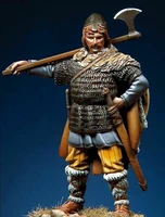 132 54mm ancient viking warrior stand 54mm with base resin figure model kits miniature gk unassembly unpainted
