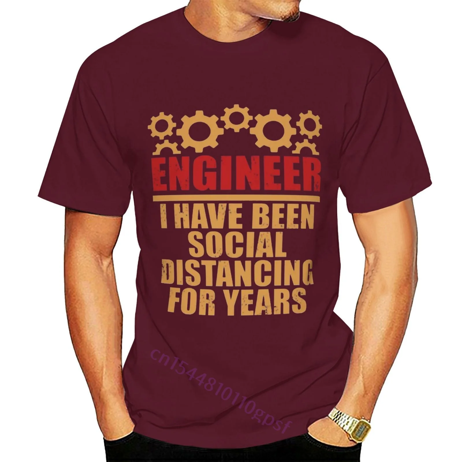 

I Have Been Social Distancing For Years T Shirt Men Cotton Casual T-Shirts Crew Neck Tee Shirt Short Sleeve Tops Party
