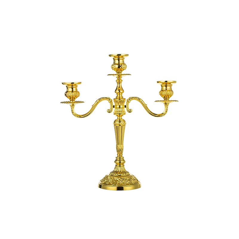 

Креативный металлический подсвечник, серебряный столб, роскошные подсвечники, обеденный стол, золотистый домашний декор EA60ZT