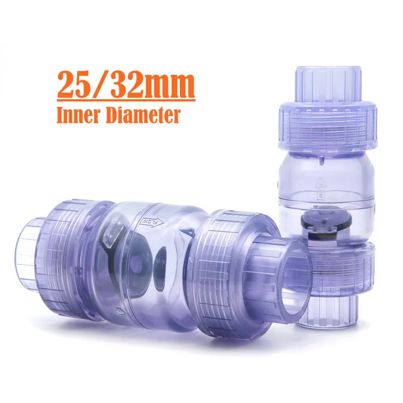 1 шт. обратный клапан из прозрачного ПВХ для аквариума 25/32 мм|Клапан| |