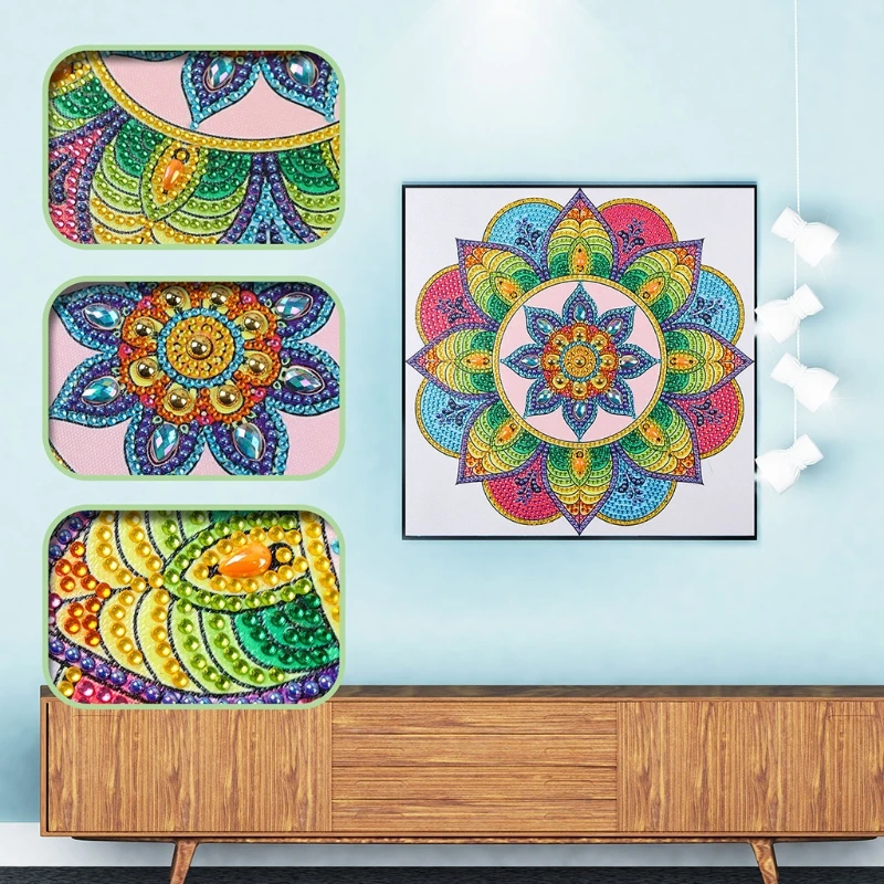 

5D Special Diamond Painting Mandala Embroidery Rhinestone Crystal Cross Stitch DIY Needlework Crafts Kit Home Decoration