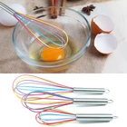 1 шт., разноцветный силиконовый блендер для взбивания яиц