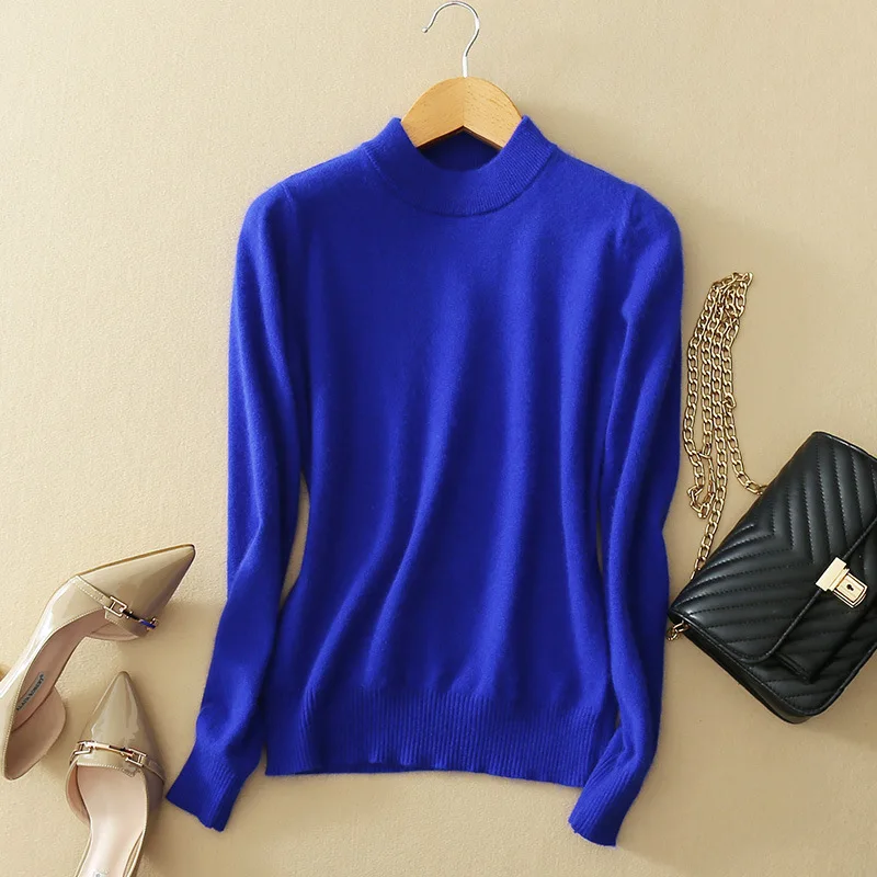 

2020 Women Knitted Sweater And Pullovers Ladies Tops High Quality Cashmere Sweater Pull Femme Sweater Solid Female Sweater