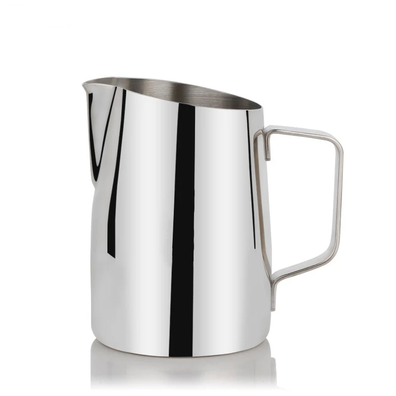 

ROKENE Stainless Steel Non-Stick Coating Coffee Pitcher Milk Frothing Mugs Espresso Coffee Pitcher Barista Craft Latte 450ml