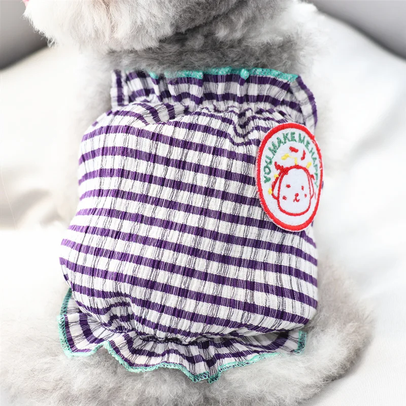 

2021 new Dog clothes Clothing for cats supplies small dogs chihuahua T-shirt french bulldog products Short half-length sling and