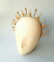 lolita spike halo crown headpiece elf wedding bride hair band women headband headdress kc gothic hair accessories