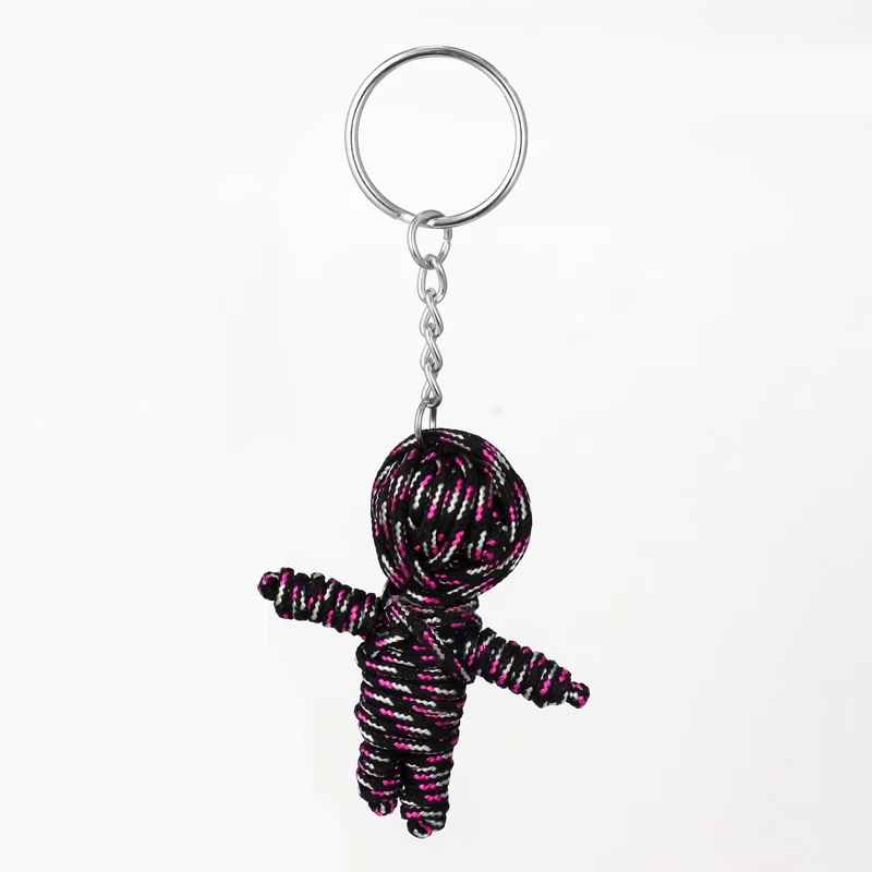 

Dark cute little mummy gift key ring creative hand woven rope small puppet keychain pendant lady bag small pendant accessories