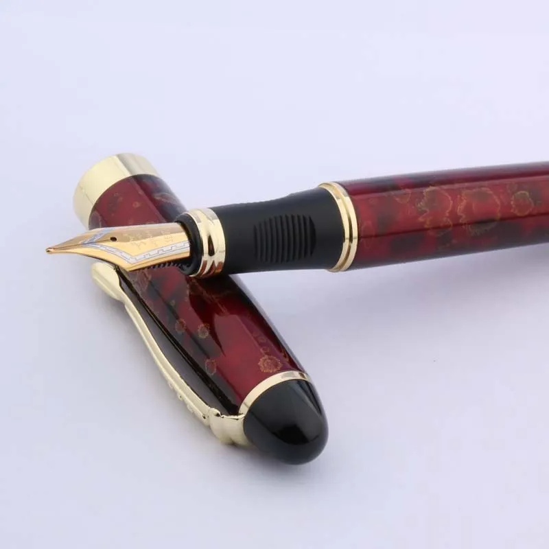 JINHAO X450 подарок Новая тонкая красная льдовая перьевая ручка со средним