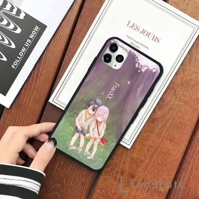 

Anime Zero Two Darling Phone Case for iPhone 11 12 pro XS MAX 8 7 6 6S Plus X 5S SE 2020 XR Soft silicone