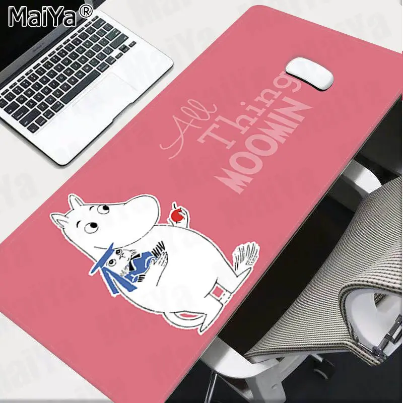 Lock Edge 40X90cm Maiya Custom Skin cute hippo Moomin Pikku myy игровой коврик для мыши для ноутбука большой коврик для мыши Коврик для клавиатуры - Цвет: Lock Edge 40X90cm