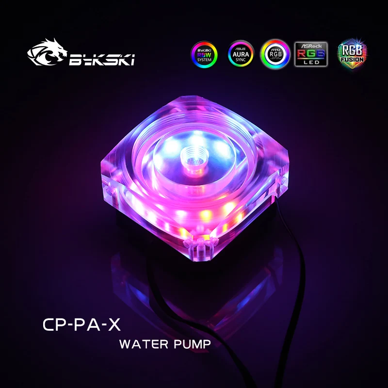 

Bykski CP-PA-X DDC Water Pump For PC Cooling Heatsink 3800rpm 3M 300L/H PWM Automatic Speed Silent Support 12V RGB/5V ARGB
