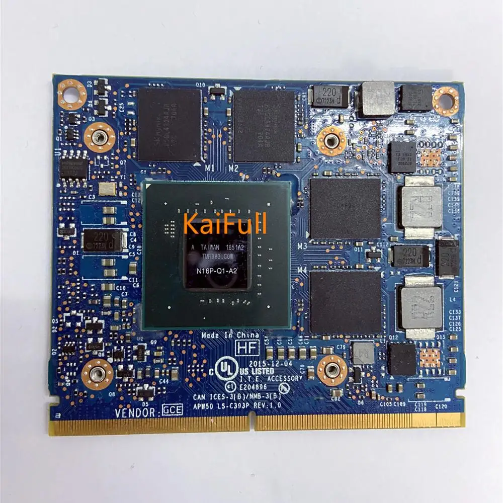 Оригинальная видеокарта M1000M M1000 GDDR5 2 Гб N16P-Q1-A2 для Dell M4800 M7510 M7520 HP ZBook15 17 G3 Test OK |