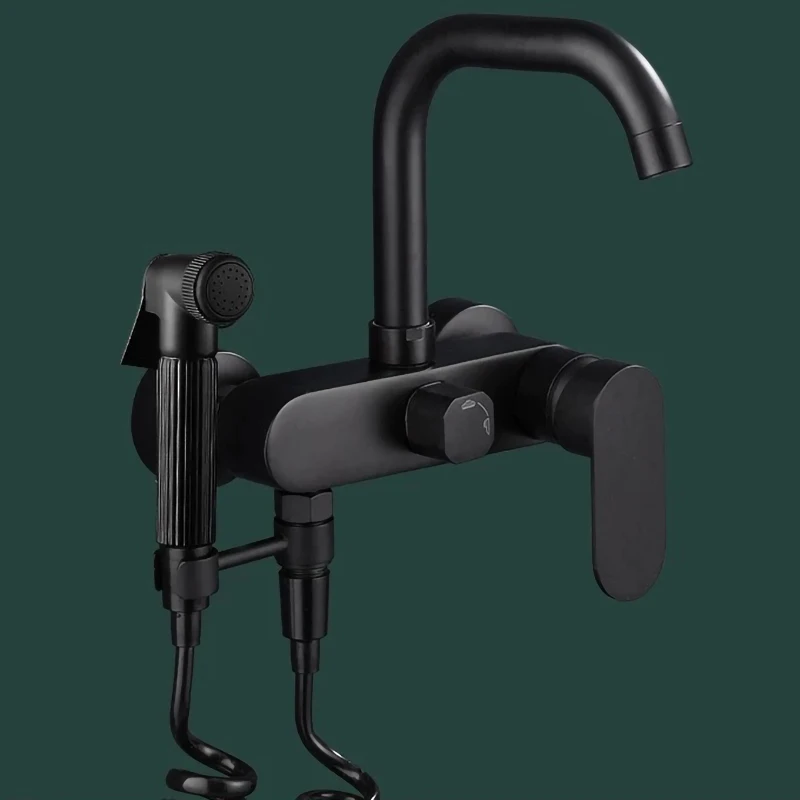 Черный wal смеситель для кухни с латунной душевой раковиной черный кухонный кран