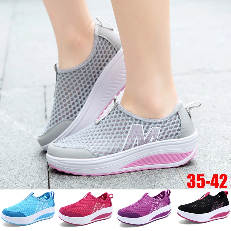 

Summer Middle-aged Ladies Fitness Training Free Lazy Sports Shoes Shake Shoes 5 Colors