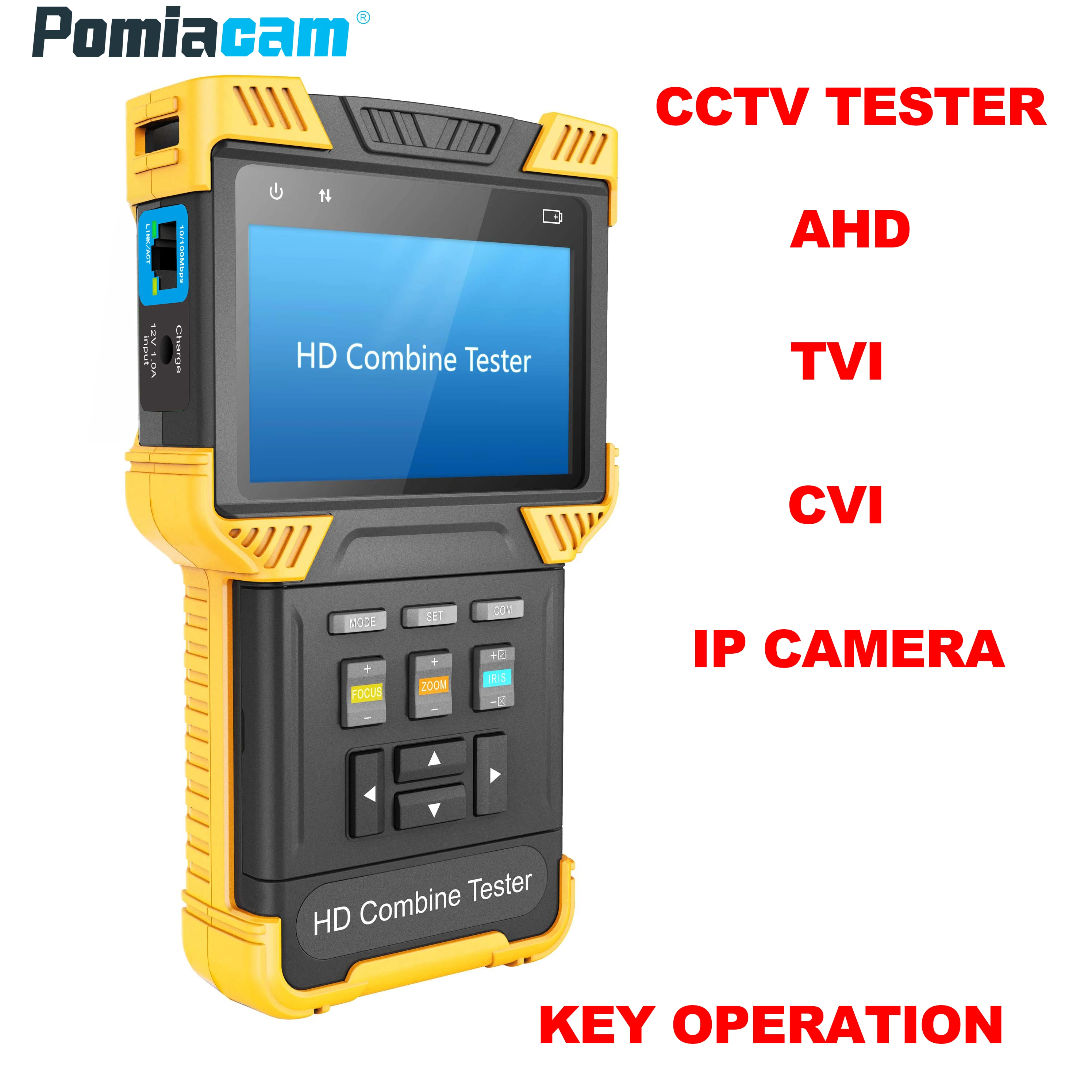 T71 алфавит клавиатура кнопка CCTV тестер не сенсорный экран AHD TVI CVI CVBS H.265 4K IP камера