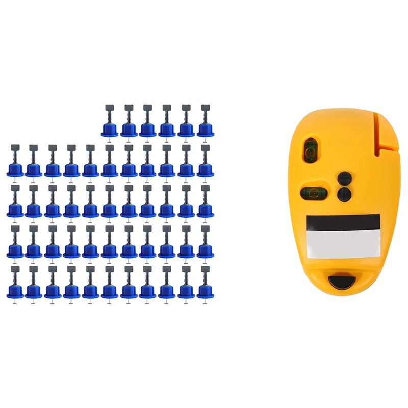 

Multi Functional Laser-Level Horizon Vertical Line Level Tool with 50Pcs Leveling System Kit