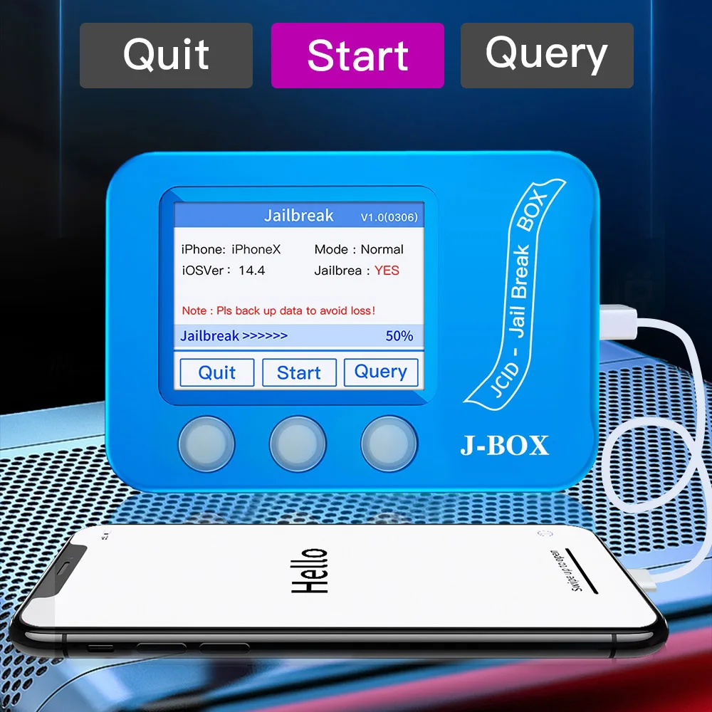 Caixa para Bypass Ferramenta de Reparo do Telefone id e Icloud J-box Jailbreak Senha Dispositivo Ios Computador Livre – Consulta Wi-fi Bluetooth Endereço jc no