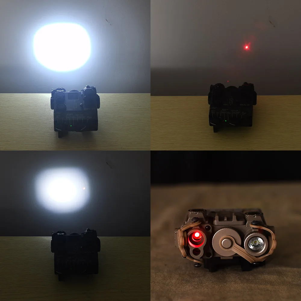 

Red Green Dot Dual Beam Laser Sight Scoutlight Tactical DBAL PEQ Aiming Airsoft Weapon Rifle Laser Lights NO IR
