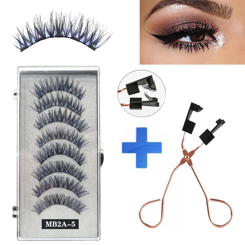 

8 пар искусственных ресниц Anlinnet, 5 магнитов, натуральные толстые 3D накладные ресницы, многоразовый инструмент для ресниц, бесплатная доставк...