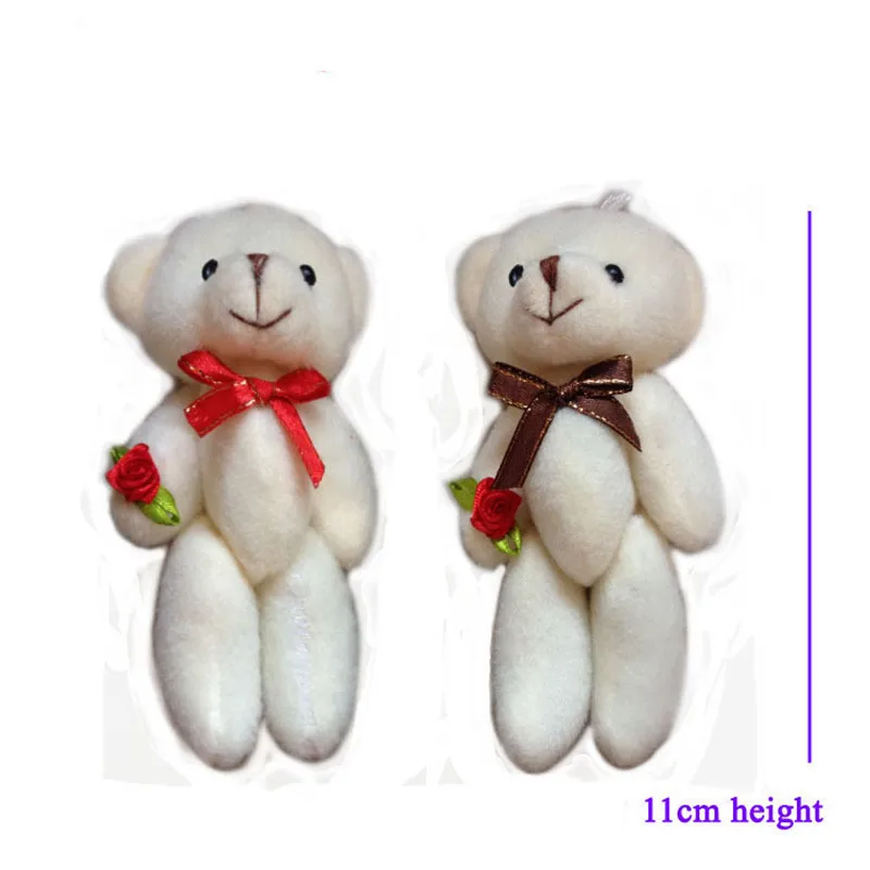 Романтический медведь плюшевые игрушки милый соединенный с куклы цветы Плюшевые
