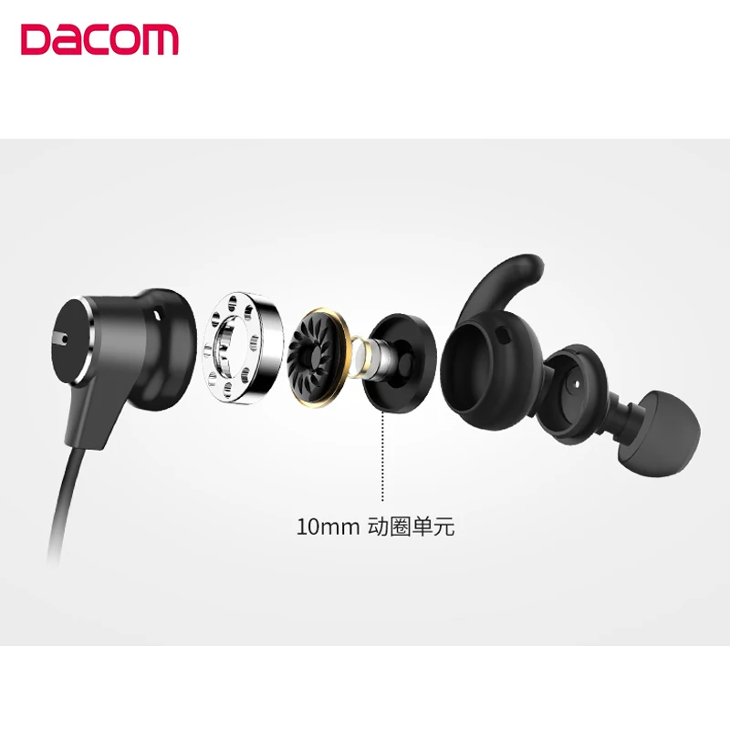DACOM L54 ANC беспроводные Bluetooth наушники IPX7 водонепроницаемые активные шумоподавляющие наушники с шейным ремешком Спортивная гарнитура для телефона